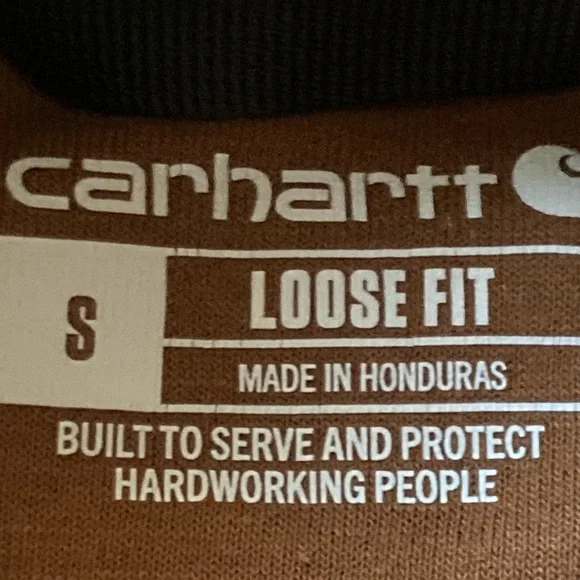 Carhartt Men's Size  Small Midweight Hooded Logo Sweatshirt Pullover Hoodie - Picture 7 of 8